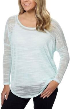 Olive & Oak | Aqua Sheer Textured Knit Top